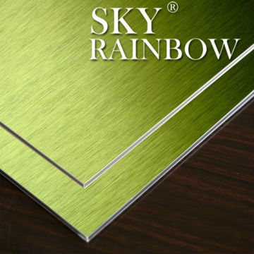 GOLD BRUSHED Aluminium Composite Panel