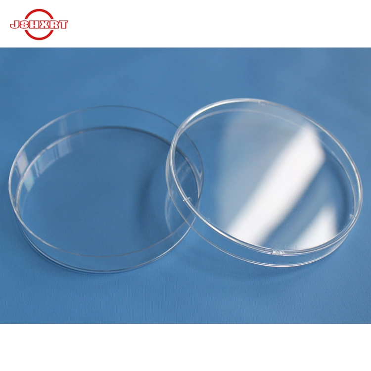 Laboratory plastic disposable plastic petri dishes