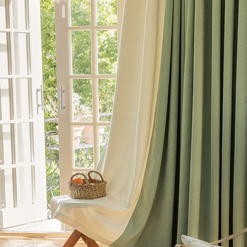 Wear-resistant Embossed Jacquard Curtain