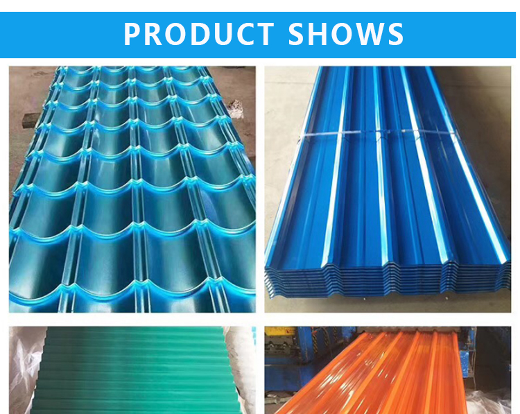 25um RAL Color Coated Roofing  Pre Painted Corrugated Sheet PPGI