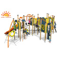 HPL Outdoor Multiply Climbing Slide Inclined Net Park