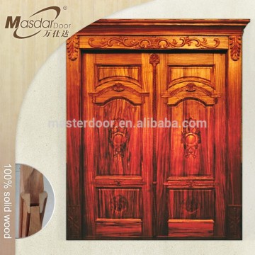 Art Deco style house main door designs double swing wooden door