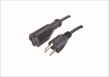 UL listed 3prong nema 5-15p plug usa extension cord