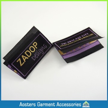 custom cheap printed scarf woven labels