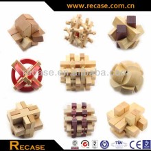 3d wooden lock puzzle,brain teaser wooden puzzle for adults,