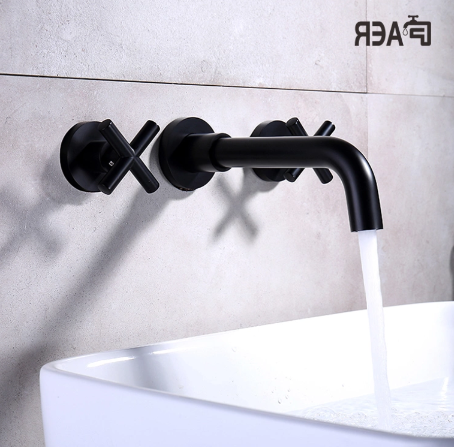 Concealed basin mixer made of zinc alloy