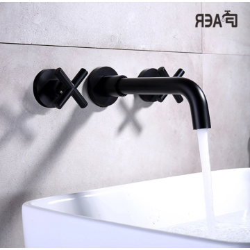 Concealed basin mixer made of zinc alloy