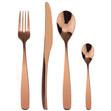 Cutlery set rose gold