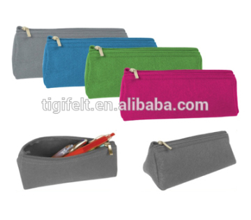 Wool Felt Pencil Bag with Different Color