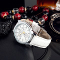 Leather Leisure Quartz Battery Watch Buatan China Gold (linying)