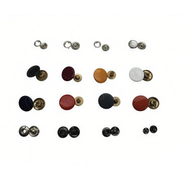 Multi-color snap fastener for garment