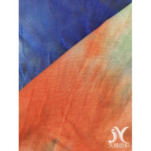 Rayon Spandex Fabric Knit met Tie Dye