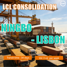Ningbo to Lisbon Portugal LCL Cargo Consolidation