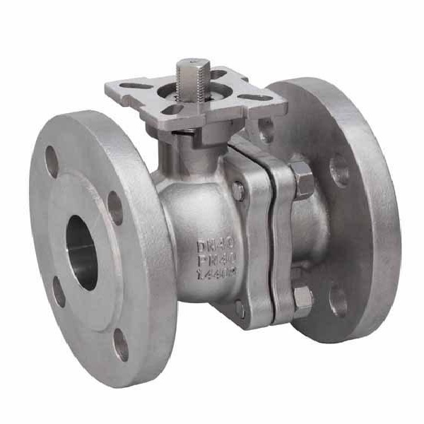 JIS 10K Flange 2pc Válvula de esfera de aço inoxidável