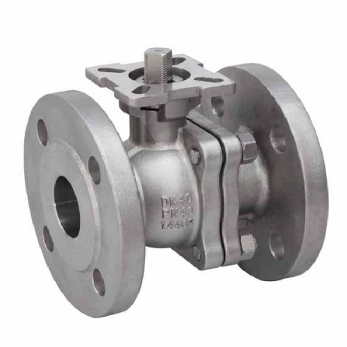 Jis 10K Flange 2pc Valve από ανοξείδωτο χάλυβα