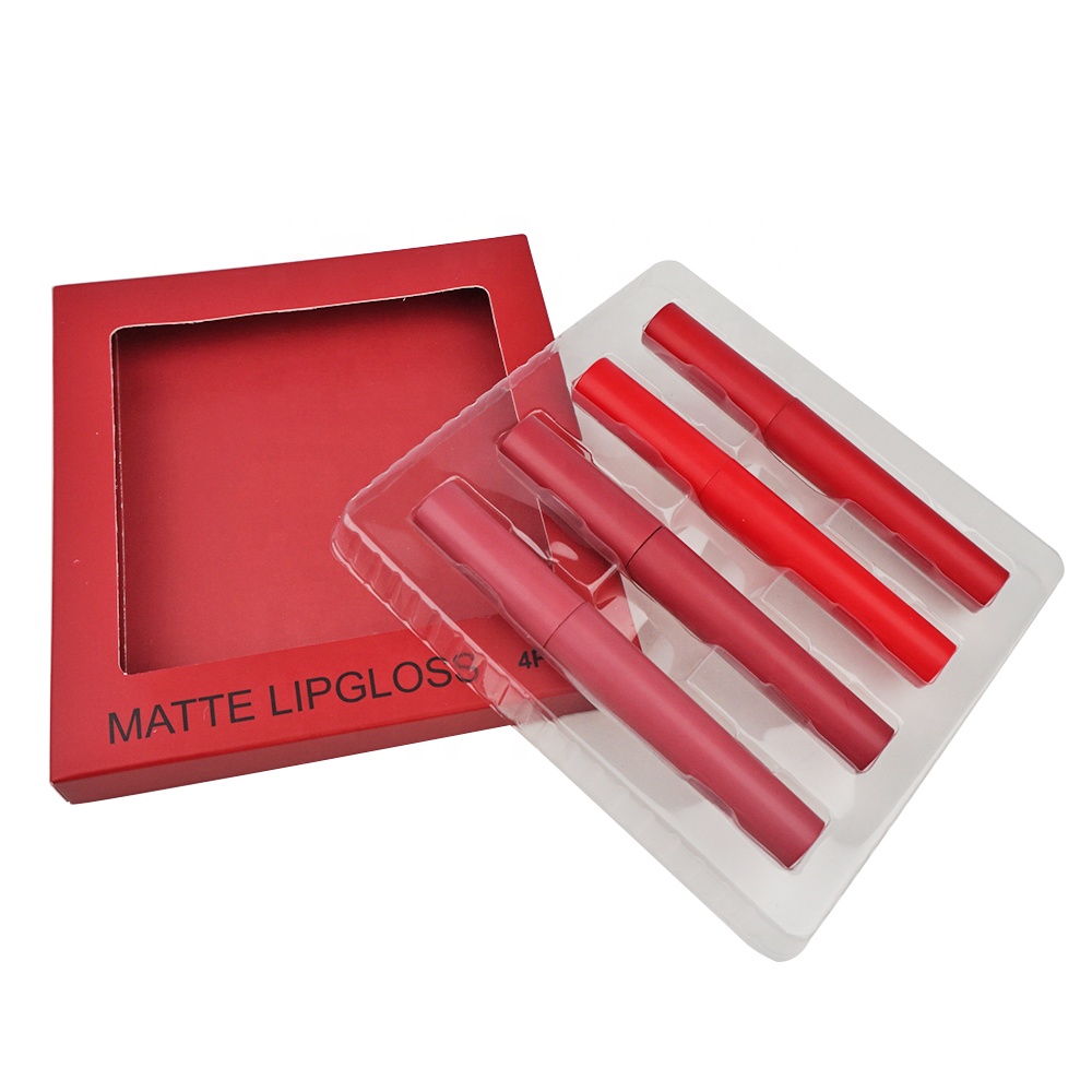 Private Custom Label Lip Gloss Stick Lipgloss Neon Colour Color Matte Red Liquid Orange Lipstick