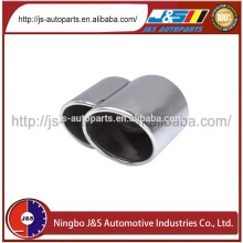 Twin Oval Slash Cut Exhaust Tailpipes Tips Left Hand for Porsche Caynne