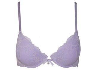 Delicate Lace Gel Padded Push Up Bras , Plunge Sexy Spaghet