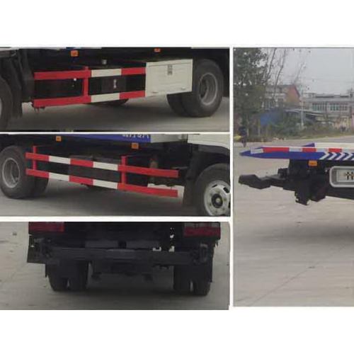 Camion de remorquage dépanneuse deux-en-un de JAC plat