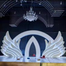 Ironwork Wings Wedding Stage Background Decorative Piece