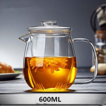 Borosilicate Glass Teapot Glass Coffee Teapot Pyrex Glass Teapot with Infuser