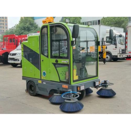 fully enclosed road sweeper