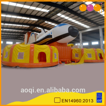 Top quality commercial inflatable funcity airplane funcity inflatables bouncers for kid
