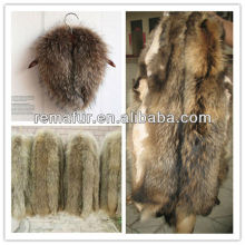 100% real raccoon fur pelts for collars