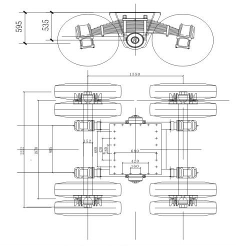 BPW axle bogie axle suspension( Germany type axle)