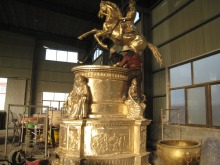 outdoor garden decoration metal craft water large bras water fontain