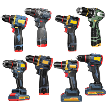 21V Brushless Cordless Drill Set - Variable Speed Power Tool Kit