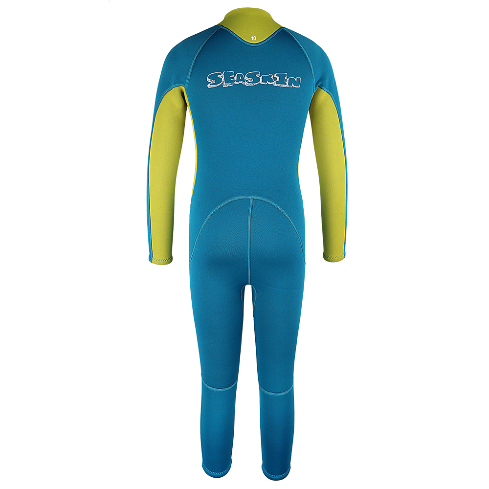 Seaskin Kanak -kanak Wetsuits Neoprene berwarna -warni untuk Pantai