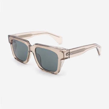 Stylish Square Acetate Unisex Sunglasses 24A8006