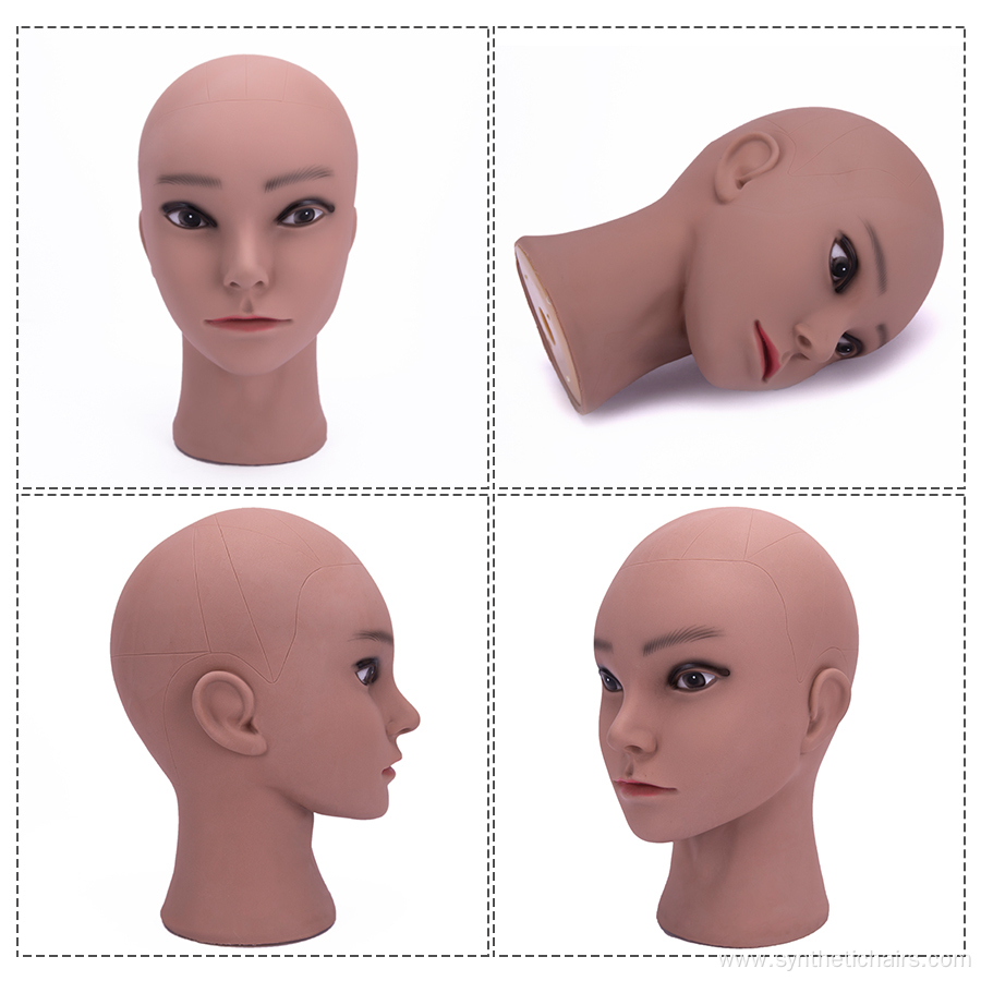 Practice Making Wigs Doll Bald Mannequin Silicone Head