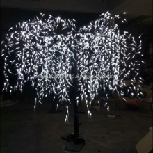 Artificially Lit Willow Tree Lighting