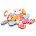 Mignon cheval planaire résine Flatback Cabochons dessin animé cheval Slime charmes Miniature maison de poupée Cupcake ornements Scrapbooking bricolage