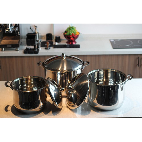 6 Pieces High-quality Stainless Steel Stockpot