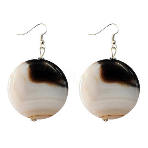 Natural Gemstone Agate Earring