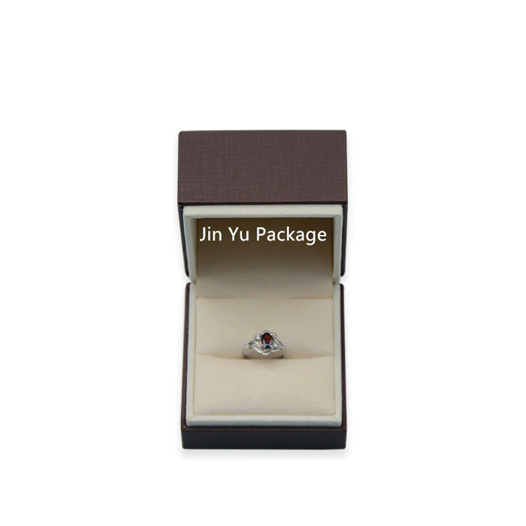 Chocolate & Cream Color Gift Ring Jewelry Packaging Box Factory