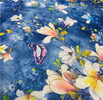 Autumn heavy ice jacquard crystal linen fabric breathable Qipao fabric embroidery