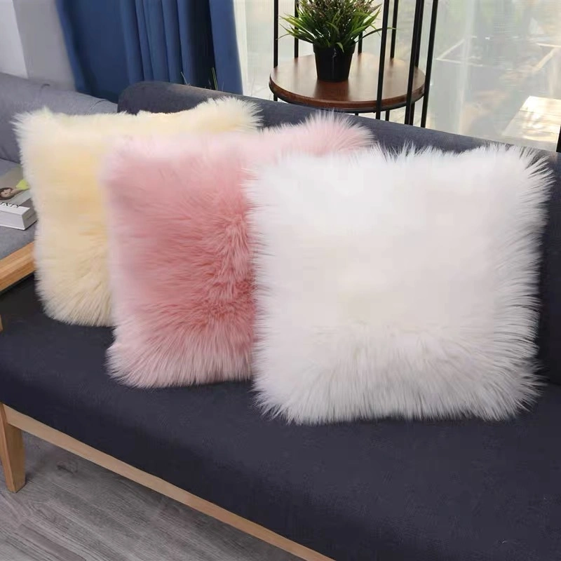 Decorative Pillowcase Fuzzy Pillow Covers for Bed/Couch