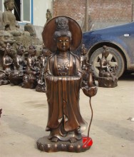 bronze buddha statue kwan yin sculpture