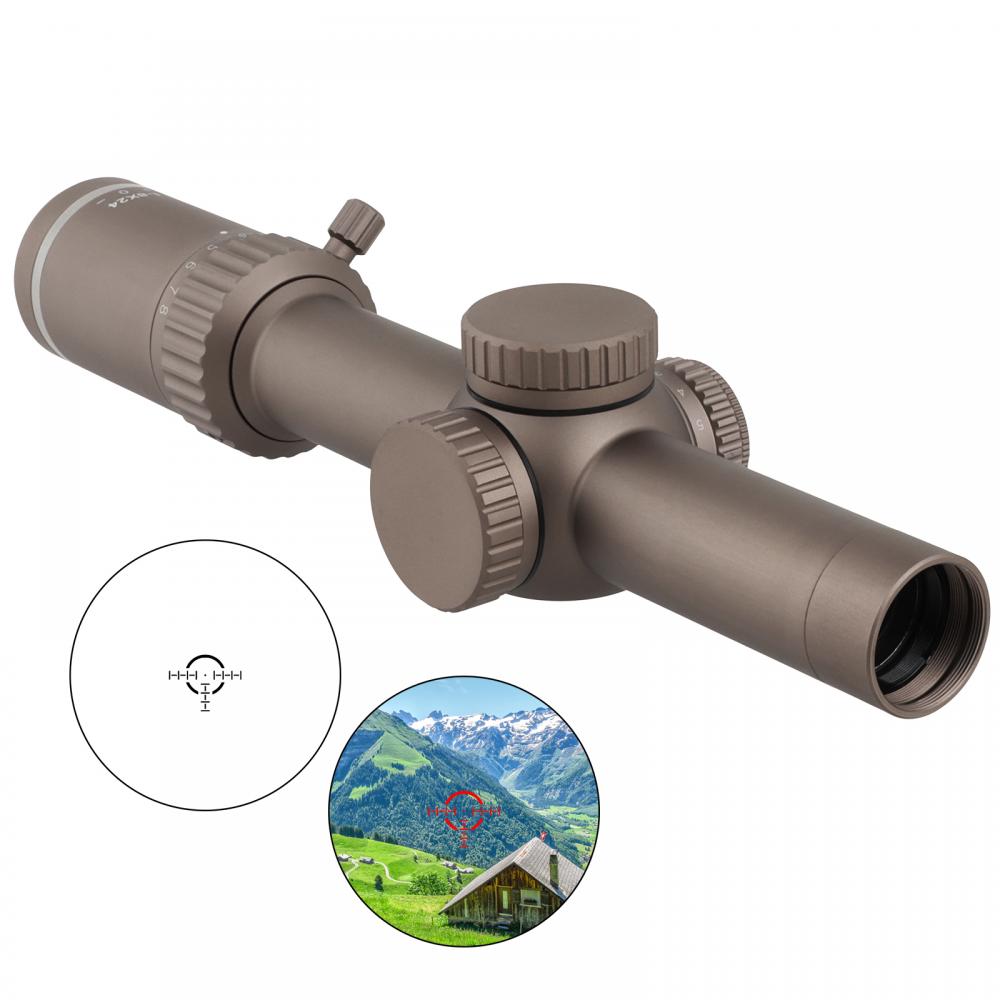 1-8x24 Riflescope with Throw Leverl Zero Reset