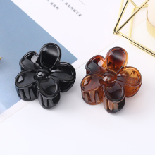 Plastic Flower Small Size Hair Claw Clips
