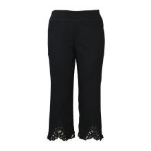 Ladies Millenium Crop Triangle Crochet Lace Leg Opening