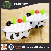 Instant food heat aluminum foil pie pan for yogurt packaging