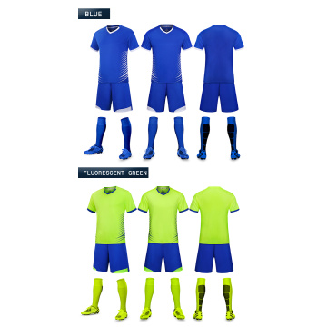 Uniforme de treinamento de equipe de esportes de camisas de futebol personalizadas
