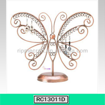 Delicate Metal Butterfly Shape Earring Wire Jewelry Display