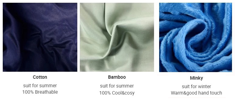 Custom Insomnia 10lbs/15lbs/20lbs Bamboo Fiber Glass Beads Gravity Weighted Blankets