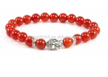 2015 fashion DIY Red Coral Buddha Yu Ga Bracelet